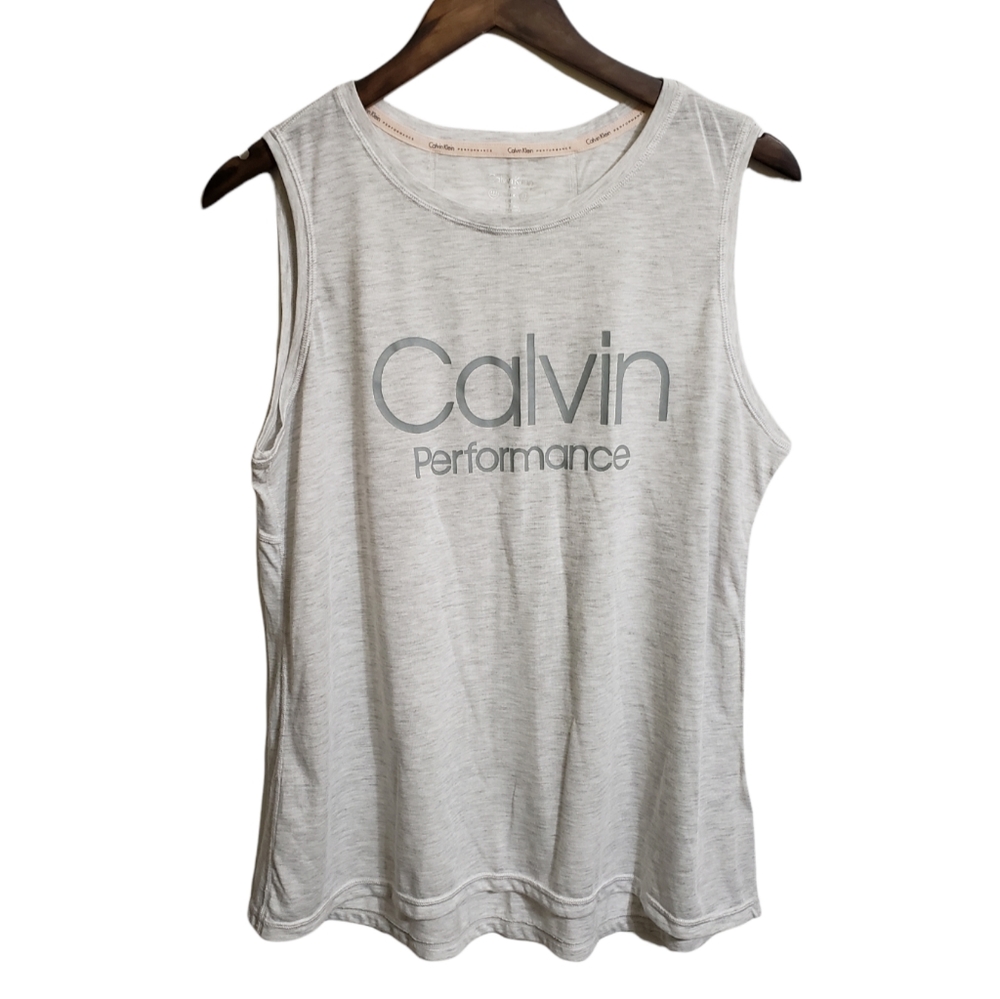 Calvin Klein Performance Gray Athletic Top Women's Size Large